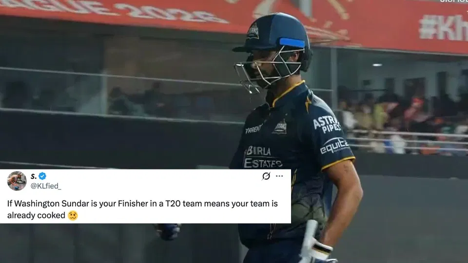 "BUFFOON": Washington Sundar Lambasted For Sluggish Knock In GT vs PBKS IPL 2026 Match